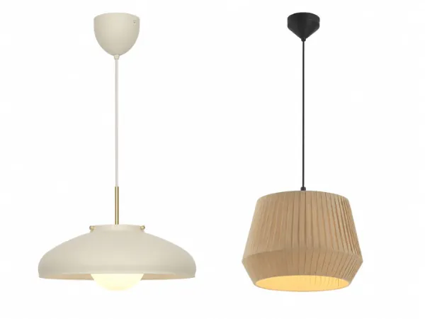 Pendelleuchten Beige