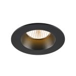 SLV New Tria 68 Spot Aluminium Schwarz Rund 8.3W 460lm 38D - 927 Extra Warmweiß | Ausschnitt 68mm -  Höchste Farbwiedergabe - Dimmbar 