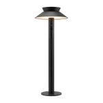 Nordlux Solar Sockellampe Justina Metall Schwarz 5W 400lm - 830 Warmweiß | Bewegungs- und Lichtsensor