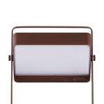 Nordlux Saulio Tischlampe Braun 3.5W 200lm 830 Warmweiß | IP44 - mit Schalter - Akku - Solar