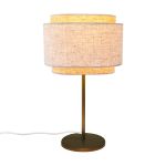 DFTP by Nordlux Takai Tischlampe Beige | Geeignet für E27