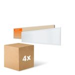 Mehrfachpackung 4x Ledvance LED Panel Kompakt Aluminium Weiß 33W 3630lm - 840 Kaltweiß | 120x30cm - UGR < 19