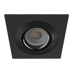 Noxion Einbau Spot Boxi MR16 Schwenkbar Textur & Glänzend Schwarz |Ausschnitt 80mm - IP20 - Inkl. GU10 Sockel