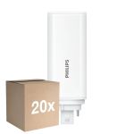 Mehrfachpackung 20x Philips CorePro PL-T LED Glühbirne HF 6.5W - 830 Warmweiß | 4-Pins - Ersatz Für 18W