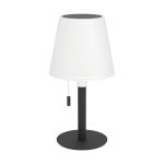 Eglo Tischlampe Montapalma Solar Stahl Schwarz 2W 190lm - 830 Warmweiß | IP54 - Dimmbar - USB-C