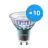 Mehrfachpackung 10x Philips MASTER LED Spot ExpertColor GU10 PAR16 5.5W 400lm 36D - 940 Kaltweiß | Höchste Farbwiedergabe - Dimmbar - Ersatz für 50W