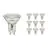 Mehrfachpackung 10x Noxion LED-Spot GU10 PAR16 4.8W 450lm 36D - 827 Extra Warmweiß | Ersatz Für 65W