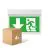 Mehrfachpackung 4x Noxion LED Notausgangsschild  | Wall/Deckenmontage | 3.5W 20lm | 30m Betrachtungsabstand - 3 Stunden Notlicht - Inkl. 4 Richtungen
