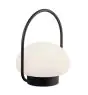 Nordlux Tischlampe Sponge Akku Schwarz 4.8W 300lm - 827 Extra Warmweiß | 3-Stufen Dimmbar