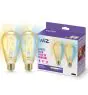 Doppelpack 2x WiZ Smart LED E27 Edison Fadenlampe Gold 7W 640lm | Höchste Farbwiedergabe - Dimmbar - Ersatz Für 50W