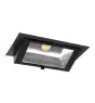 LED Downlight Wallwasher Wally Maxi Schwarz 46W 6050lm 70x75D - 830 Warmweiß - 238x145mm