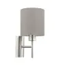 Eglo Wandleuchte Pasteri Stahl Satin-Nickel | IP20 - Geeignet für 1x E27 