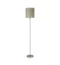 Eglo Stehlampe Pasteri Stahl Satin-Nickel Taupe | IP20 - Geeignet für 1x E27 