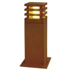SLV Quadrat 40 Stehlampe Stahl Rostig | Außenbeleuchtung - IP55 - Geeignet für 1x E27 