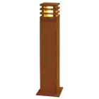 SLV Quadrat 70 Stehlampe Stahl Rostig Quadrat | Außenbeleuchtung - IP55 - Geeignet für 1x E27 