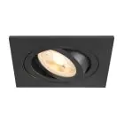 SLV New Tria 75 Spot Aluminium Schwarz Quadrat | Ausschnitt 75mm - Geeignet für 1x GU10 