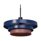 Ledvance LED Pendelleuchte Decor Layers Pendelleuchte Stahl Blau | Geeignet für 1x E27