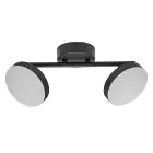 Ledvance LED Decor Spot Moon Stahl Schwarz 10W 560lm - 830 Warmweiß