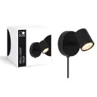 D'Lite Wandleuchte Trop Sandig Schwarz | Geeignet für 1x GU10