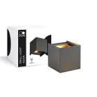 D'Lite Wandleuchte Nova Schwarz Up & Down 4.9W 480lm - 830 Warmweiß | IP54 - Verstellbarer Abstrahlwinkel