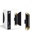 D'Lite Wandleuchte Nura Schwarz Up & Down 7W 250lm - 830 Warmweiß | IP44