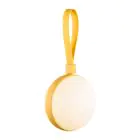 Nordlux Tischlampe Bring To-Go Portable Akku Gelb 1W 70lm - 827 Extra Warmweiß | 3-Stufen Dimmbar 