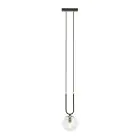 Emibig Pendelleuchte Glam Stahl Schwarz | Geeignet für 1x E14 - Max 10W