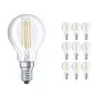 Mehrfachpackung 10x Ledvance Classic LED E14 Birne Fadenlampe Klar 4.2W 470lm - 927 Extra Warmweiß | Höchste Farbwiedergabe - Dimmbar - Ersatz für 40W