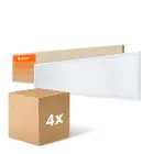 Mehrfachpackung 4x Ledvance LED Panel Kompakt Aluminium Weiß 33W 3630lm - 840 Kaltweiß | 120x30cm