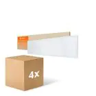 Mehrfachpackung 4x Ledvance LED Panel Kompakt Aluminium Weiß 33W 3630lm - 840 Kaltweiß | 120x30cm - UGR < 19