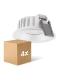 Mehrfachpackung 4x Ledvance LED-Spot Air Fix Aluminium Weiß 6W 480lm 36D - 927 Extra Warmweiß | Ausschnitt 68mm - IP65 - Höchste Farbwiedergabe - Dimmbar