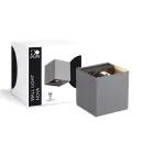 D'Lite Wandleuchte Nova Grau Up & Down 4.9W 480lm - 830 Warmweiß | IP54 - Verstellbarer Abstrahlwinkel