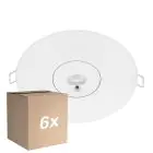 Mehrfachpackung 6x Noxion LED Emergency Spot Weiß 3W 240lm - 850K Kaltweiß | 3 Stunden Notbeleuchtung - Autotest - 140mm