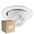 Mehrfachpackung 6x Noxion LED-Spot Forza V2 Aluminium Weiß 28/32/36/40W - 3300/3700/4100/4500lm 36D - 930-940-957 CCT | 160mm - Ausschnitt 145mm - Höchste Farbwiedergabe