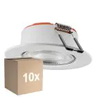 Mehrfachpackung 10x Ledvance Spot Combo Fire Rated FIX Weiß 5W 560lm 60D - 840 Kaltweiß | Ausschnitt 70 - IP65 - Dimmbar
