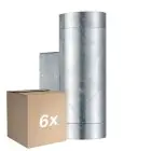 Mehrfachpackung 6x Nordlux Tin Wandleuchte Brushed Aluminium | Geeignet für 2x GU10