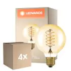Mehrfachpackung 4x Ledvance Vintage 1906 LED E27 Globe Gold 4.8W 420lm - 822 Extra Warmweiß | Dimmbar - Ersatz für 37W
