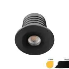 EcoDim Einbau Spot Mini Schwarz 2.5W 155lm 30D - 827 Extra Warmweiß | 35mm - Ausschnitt 28mm - IP67 - Dimmbar