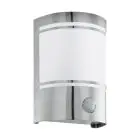 Eglo Wandleuchte Cerno Rostfreier Stahl | IP44 - Geeignet für 1x E27 - Bewegungssensor