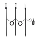 Mehrfachpackung 3x Eglo Erdspießleuchte Zancaro Aluminium Schwarz 1W 130lm - 830 Warmweiß | IP44