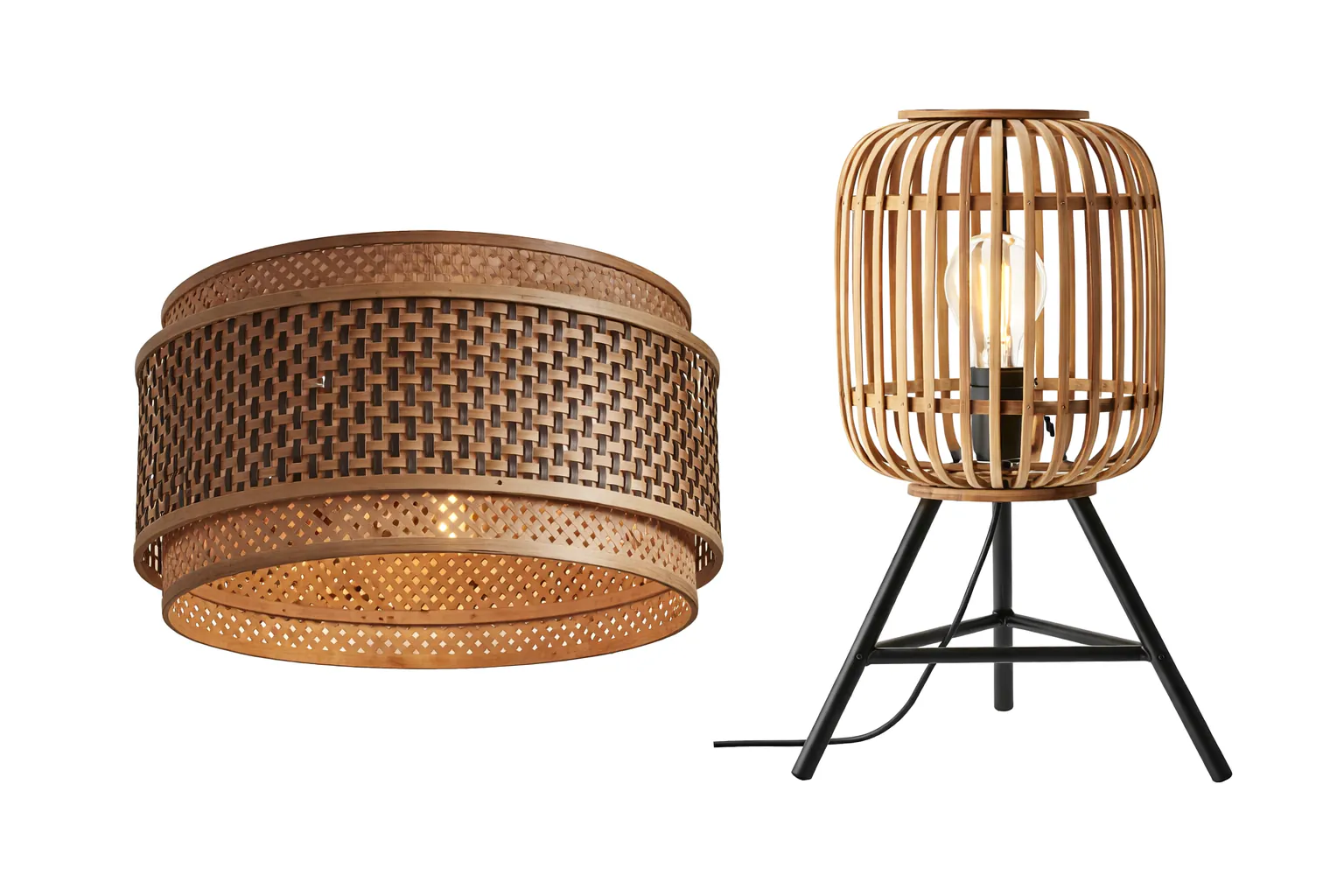 Lampes bambou