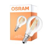 Osram Classic LED E14 Boule Filament Claire 5.9W 806lm - 827 Blanc Très Chaud | Dimmable - Équivalent 60W