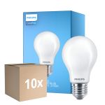 Lot 10x Philips Corepro LED Ampoule E27 Poire Dépolie 8.5W 1055lm - 827 Blanc Très Chaud | Équivalent 75W