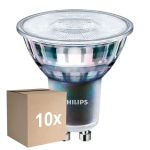 Lot 10x Philips MASTER LED Spot ExpertColor GU10 PAR16 5.5W 400lm 25D - 940 Blanc Froid | Meilleur rendu des couleurs - Dimmable - Équivalent 50W