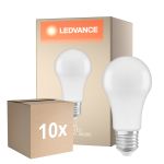 Lot 10x Ledvance Classic LED E27 Poire Dépolie 13W 1521lm - 840 Blanc Froid | Équivalent 100W