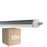 Lot 10x Ledvance Étanche Réglette Imperméable FLEX Câblage Traversant 34W 5600lm - 840 Blanc Froid | 120cm - Équivalent 2x36W