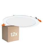 Lot 12x Osram Downlight LED Recess Slim Blanc 22W 2000lm 110D - 840 Blanc Froid| Diamètre 200mm - IP20