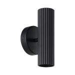 Eglo Applique Murale Portillo Acier Noir Up & Down | Convient pour 2x GU10