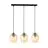 Emibig Suspension Luminaire Istar Acier Noir | Convient pour 3x E27 - Max 10W