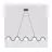 Emibig Suspension Luminaire Sinus Acier Noir | Convient pour 5x G9 - Max 8W